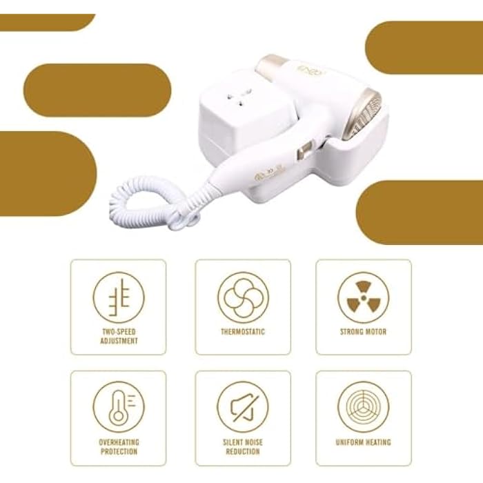 Hotel Electric Hair Dryer Wall Mounted Hair Dryer for Home Salon 3000W EN 6622 - Image 3